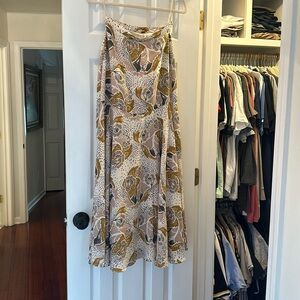 Free People Floral Maxi Skirt